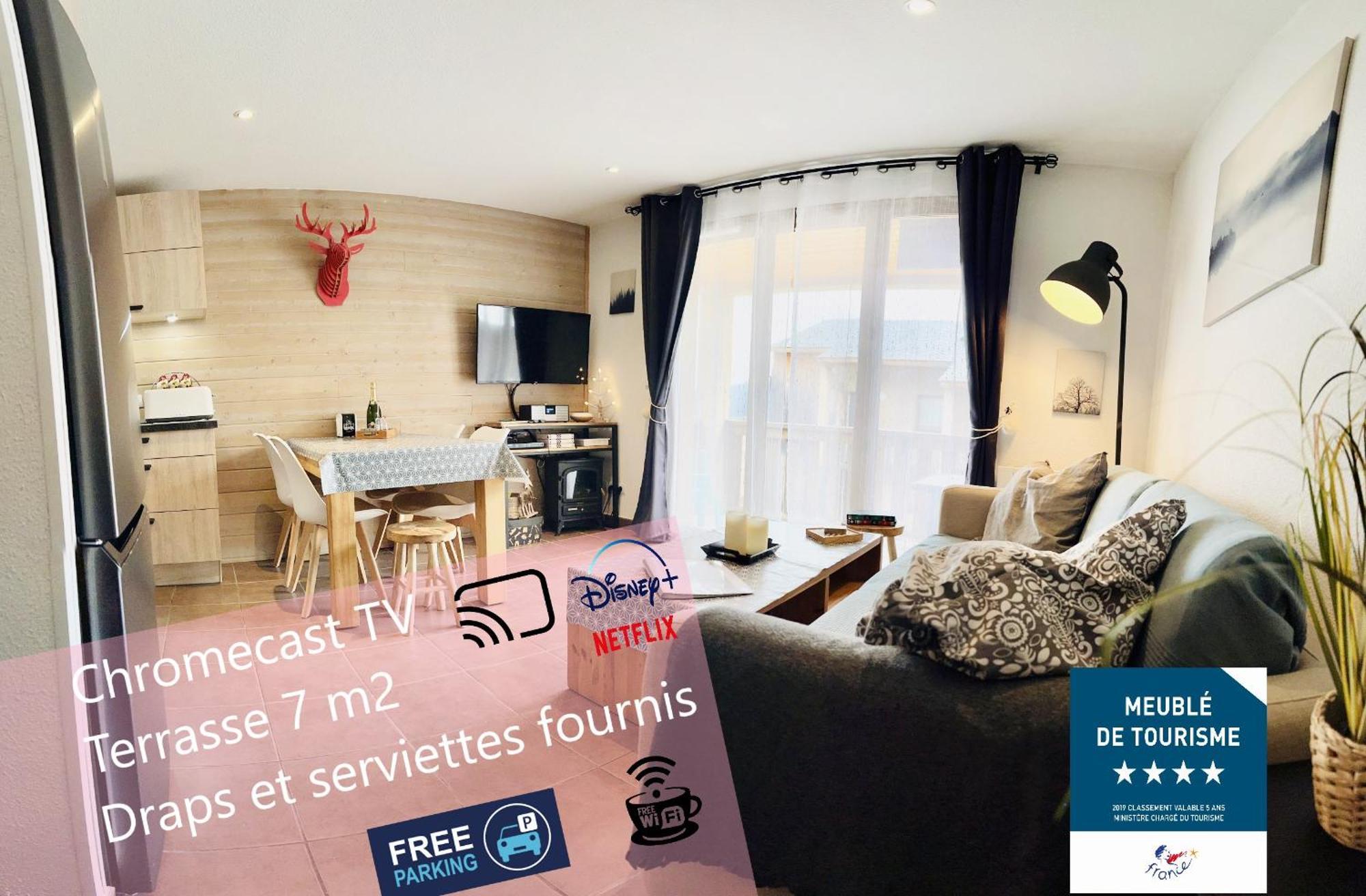 Apartmán Lou Castelou - T3 Cosy - Chromecast Tv Les Angles  Exteriér fotografie